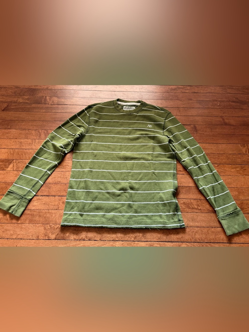 Aeropostale Striped Long Sleeve Tee size large